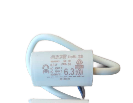 خازن 6/3 میکروفاراد 450 ولت دائم کار