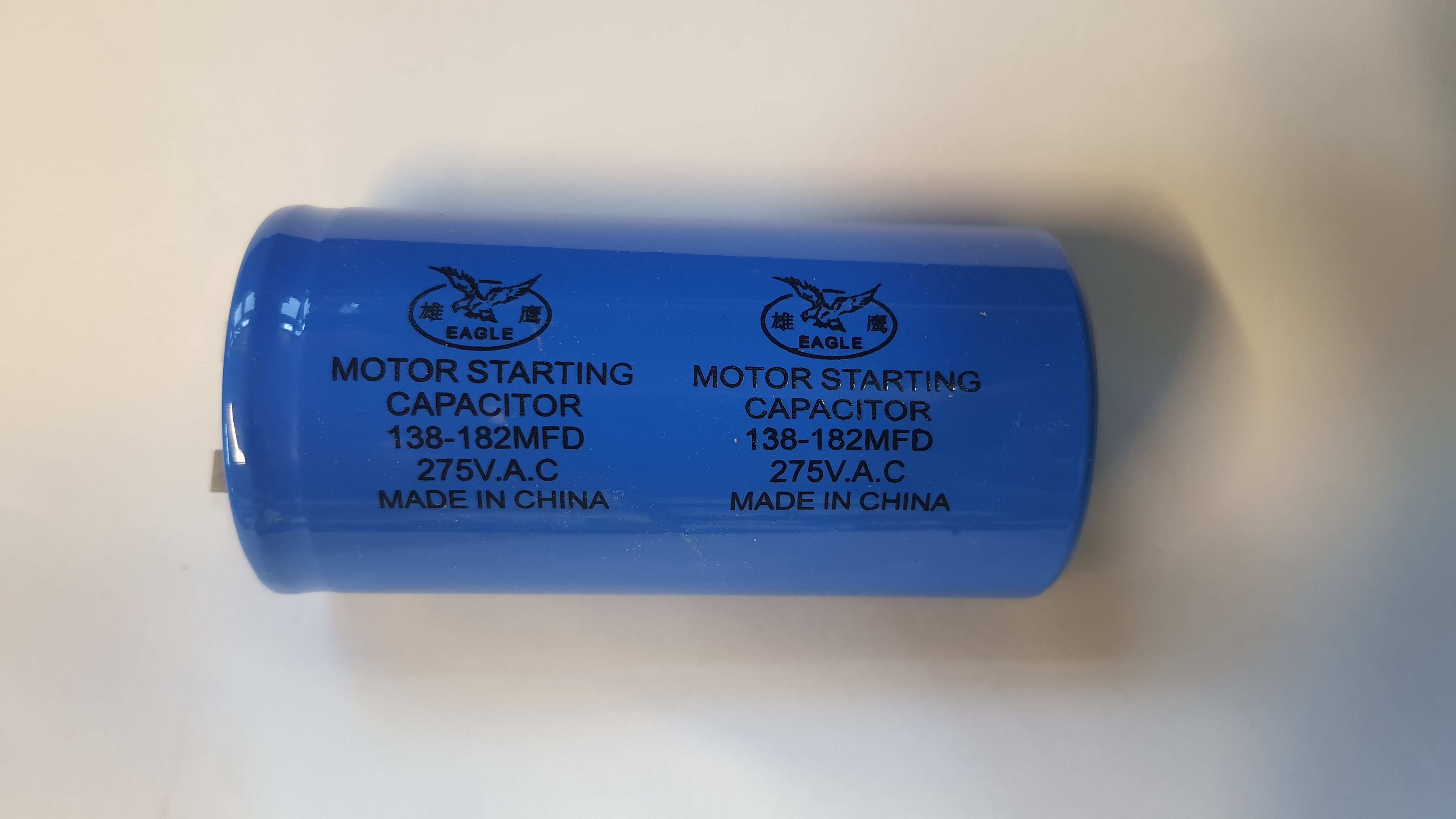 خازن استارت ۱۸۲-۱۳۸ میکروفاراد ۲۷۵ ولت فیشی