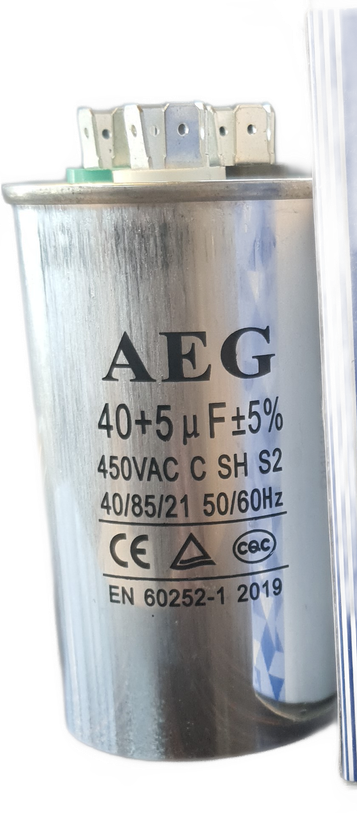 خازن دوظرفیتی 40+5 کولر گازی