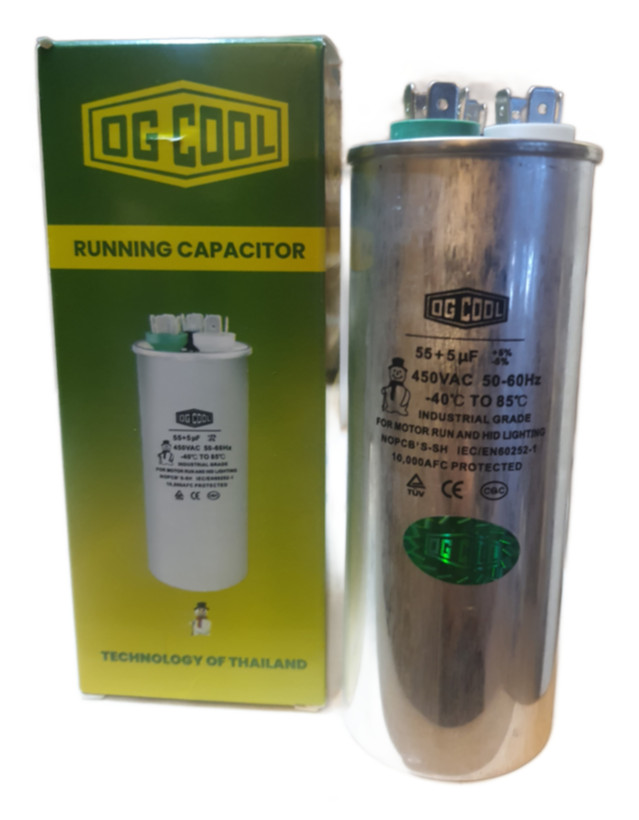 خازن کولری ۵+۵۵ دوظرفیتی