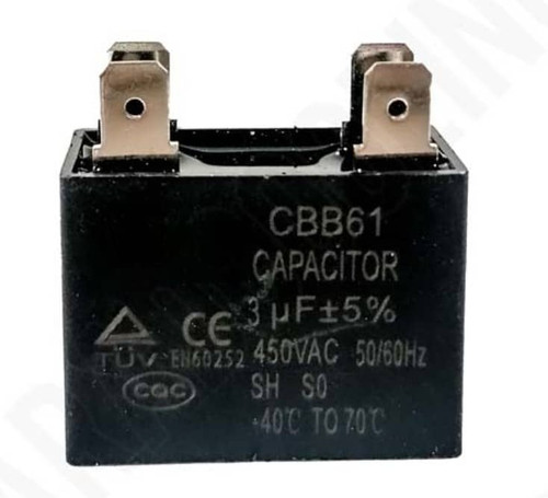 خازن کتابی 3میکروفاراد 450 ولت