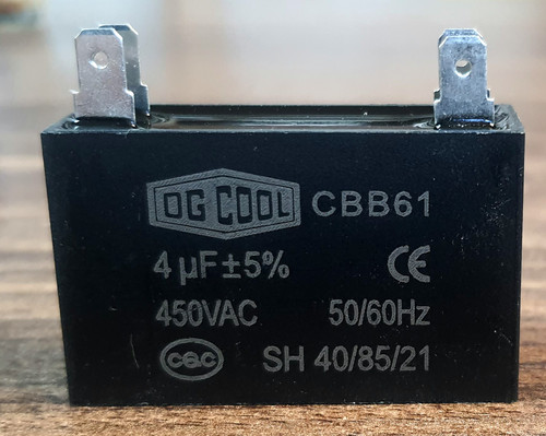 خازن کتابی 4 میکروفاراد فیشی