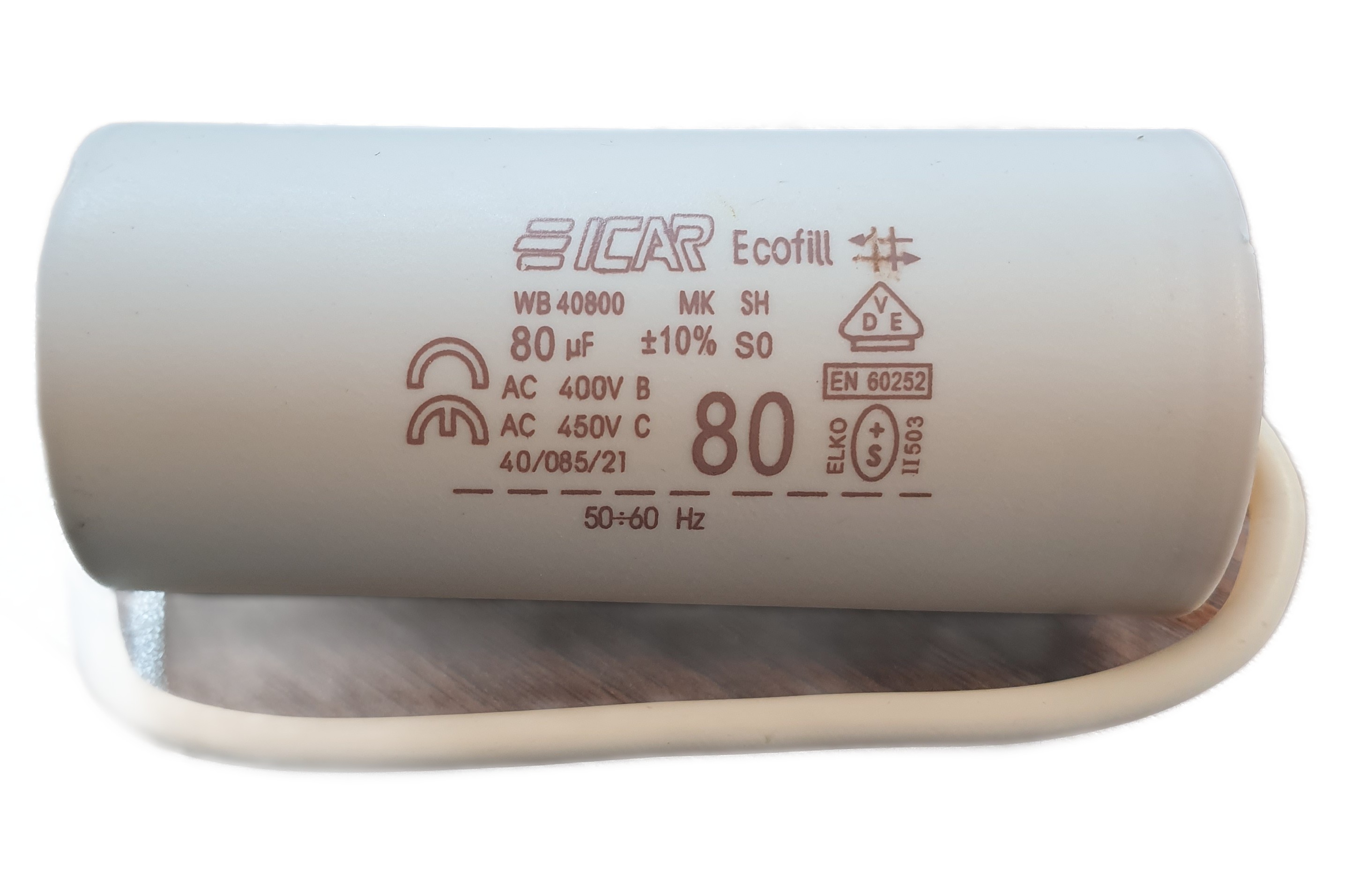 خازن 80 میکروفاراد دائم کار کابلی