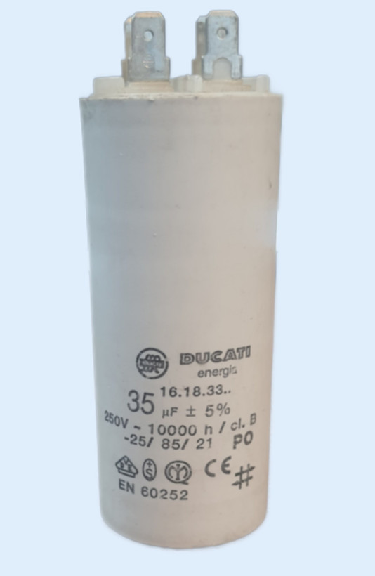 خازن دائم کار 35 کیکروفاراد 250 ولت فیشی DUCATI