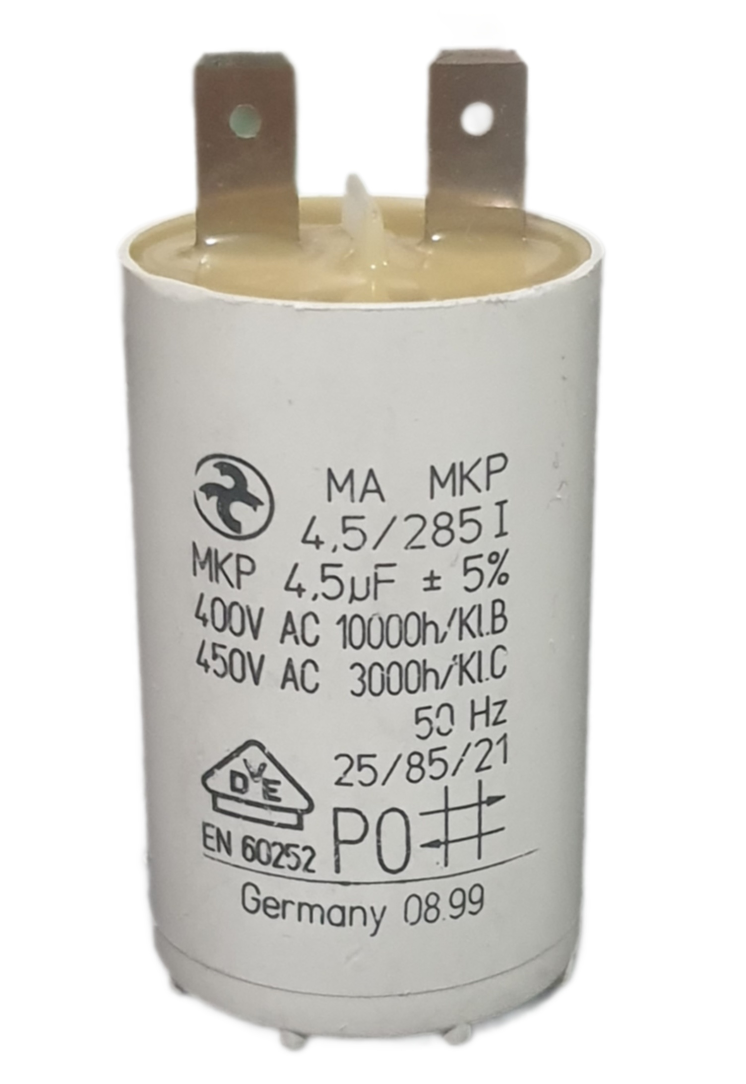 خازن 4/5 میکروفاراد 450 ولت فیشی