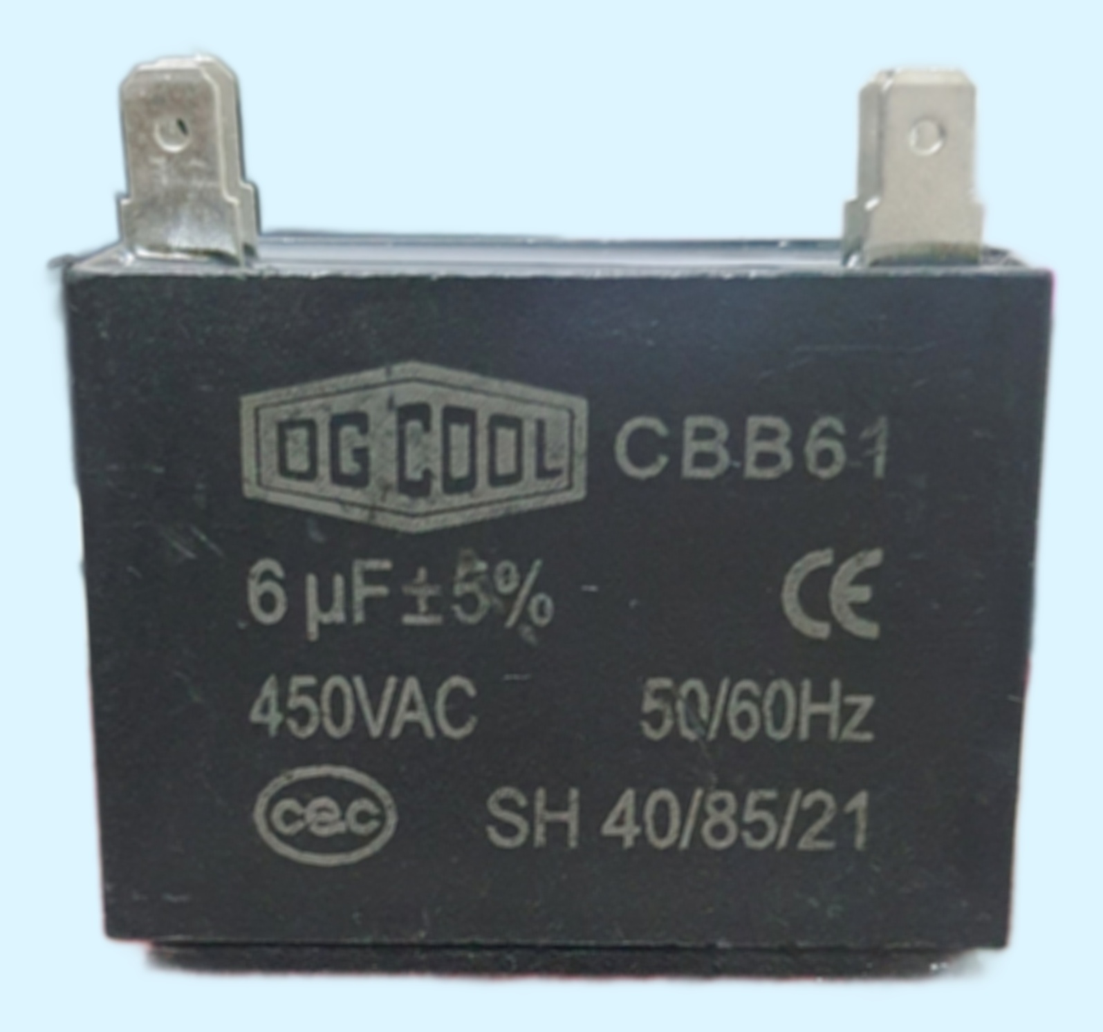 خازن 6 میکروفاراد 450 ولت کتابی فیشی