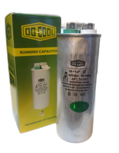 خازن کولر گازی 5+45 میکروفاراد 450 ولت دو ظرفیتی