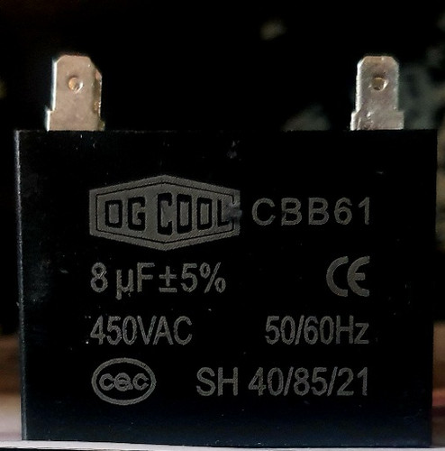 خازن کتابی ۸ میکروفاراد ۴۵۰ ولت فیشی