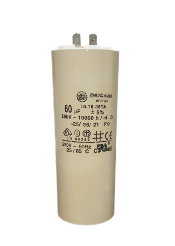خازن 60میکروفاراد 250 ولت دوکاتی فیشی
