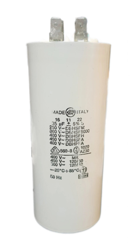 خازن 35 میکروفاراد 400/450 ولت دوکاتی فیشی