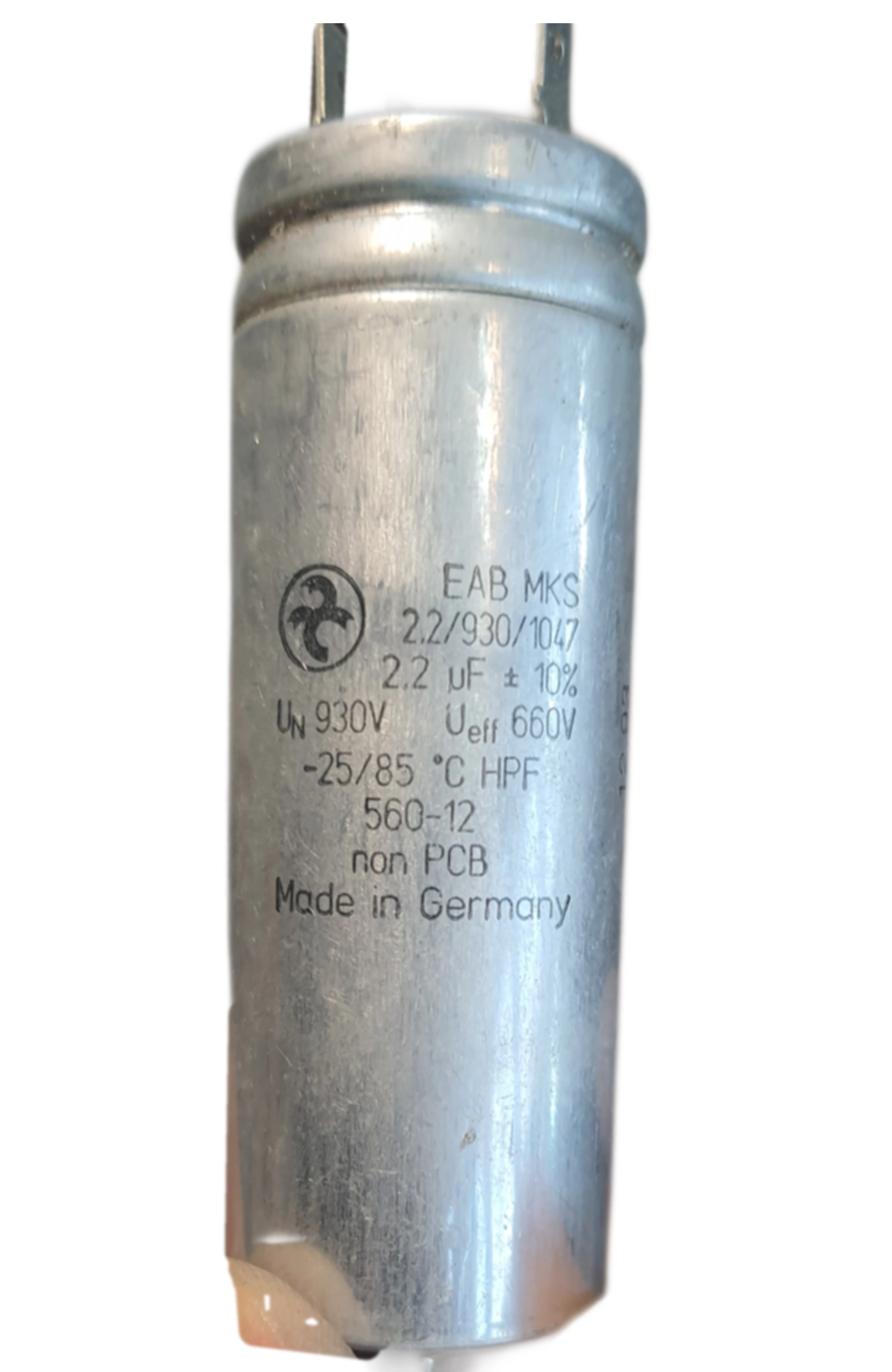 خازن روغنی 2.2μF میکروفاراد 660 ولت فیشی آلمانی