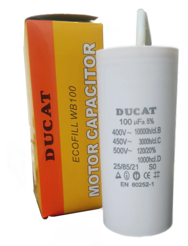 خازن روغنی 100میکروفاراد کابلی