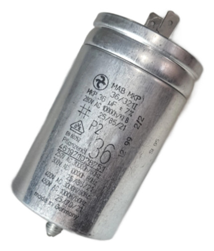 خازن 36 میکروفاراد فلزی فیشی