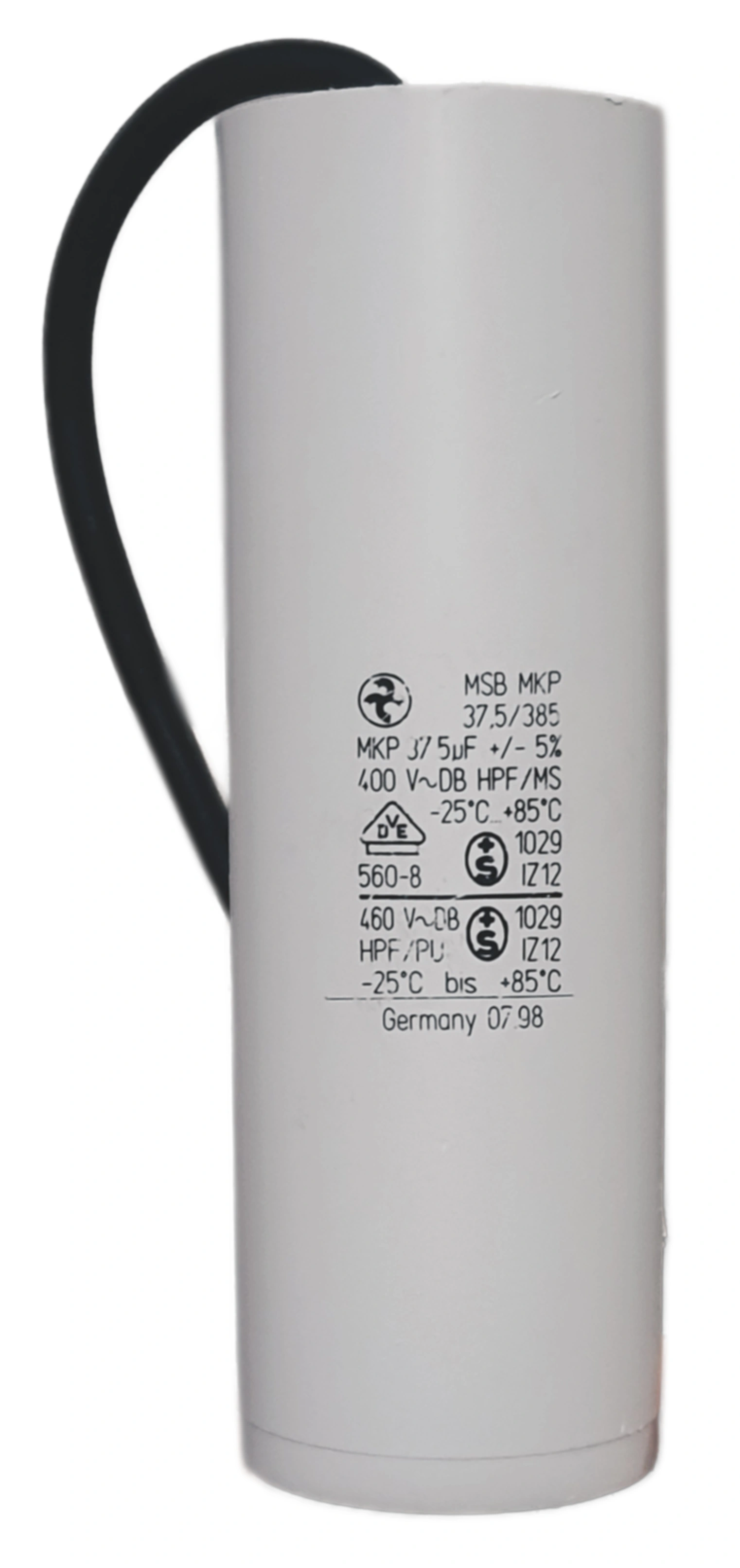 خازن روغنی 37.5uf میکروفاراد 450v ولت