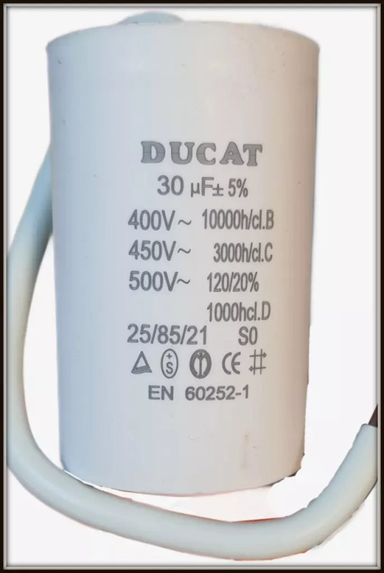 خازن روغنی دائم کار 30µF 450V