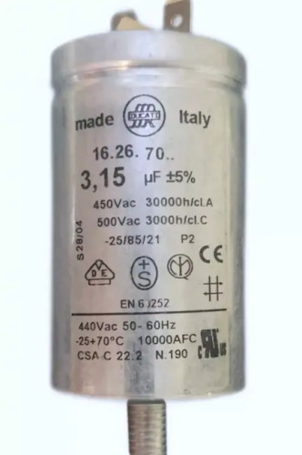 خازن 3/15میکروفاراد 450 ولت فیشی - دوکاتی