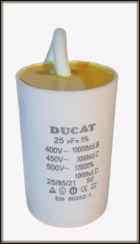 خازن 25میکروفاراد کابلی