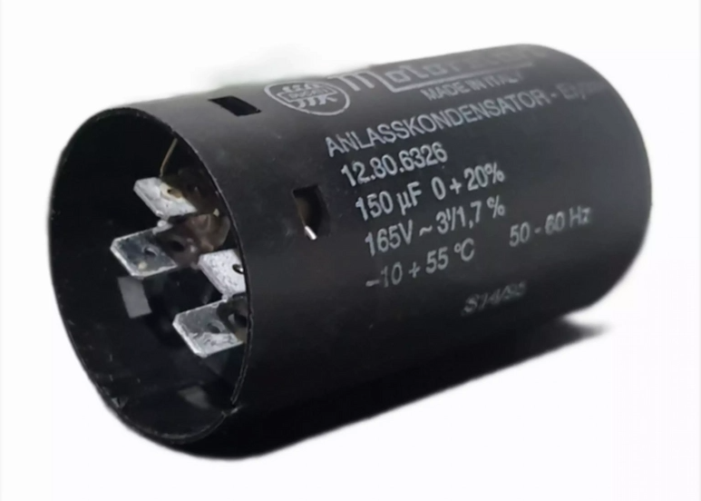 خازن استارت 150μF میکروفاراد 165 ولت دوکاتی