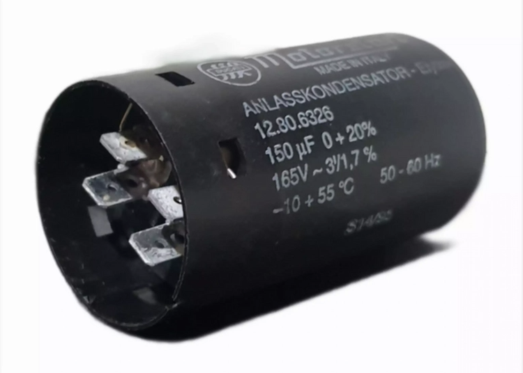 خازن استارت 150μF میکروفاراد 165 ولت دوکاتی