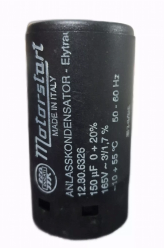 خازن استارت 150μF میکروفاراد 165 ولت دوکاتی